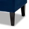 Baxton Studio Perret Blue Velvet Upholstered Espresso Finished Wood Bench 153-9382 - alternate 5